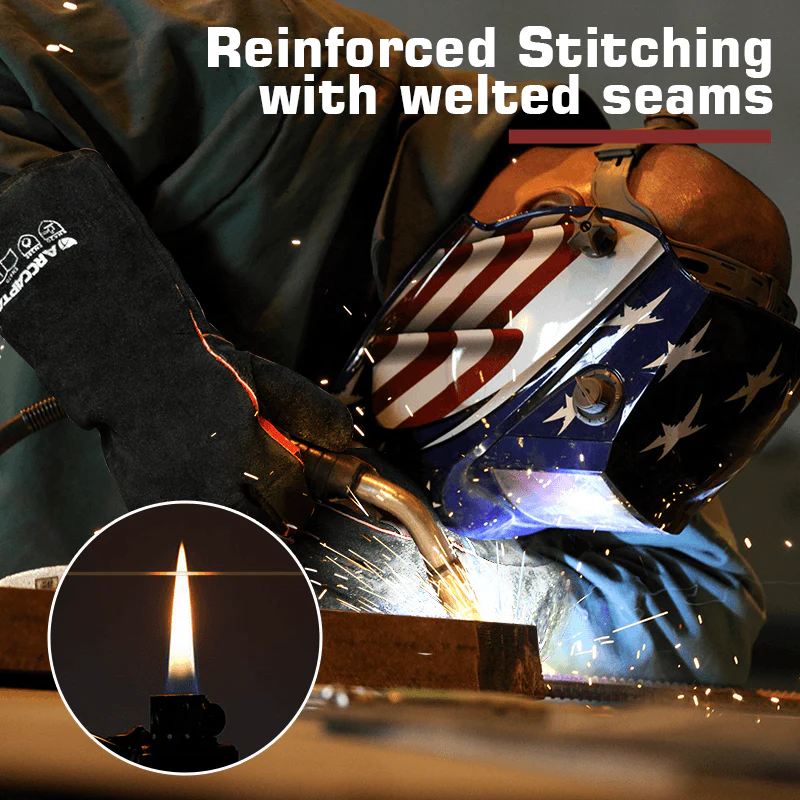 ARCCAPTAIN 16 inches Multifunction Cowhide Leather Welding Gloves - Image 4