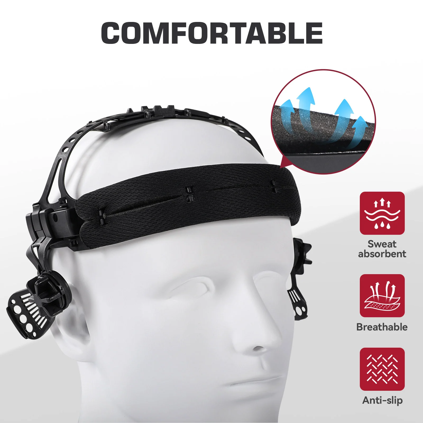 Adjustable Headgear Welding Helmet Headgear for Welding Hood ClearLite X100 - Image 5