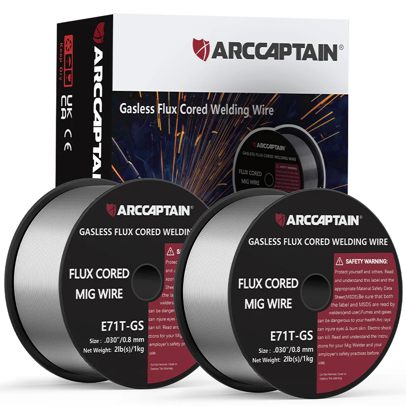 Arccaptain ‎E71T-GS Flux Core Wire 2 Lbs Spool Gasless Carbon Steel Mig Wire - Image 11