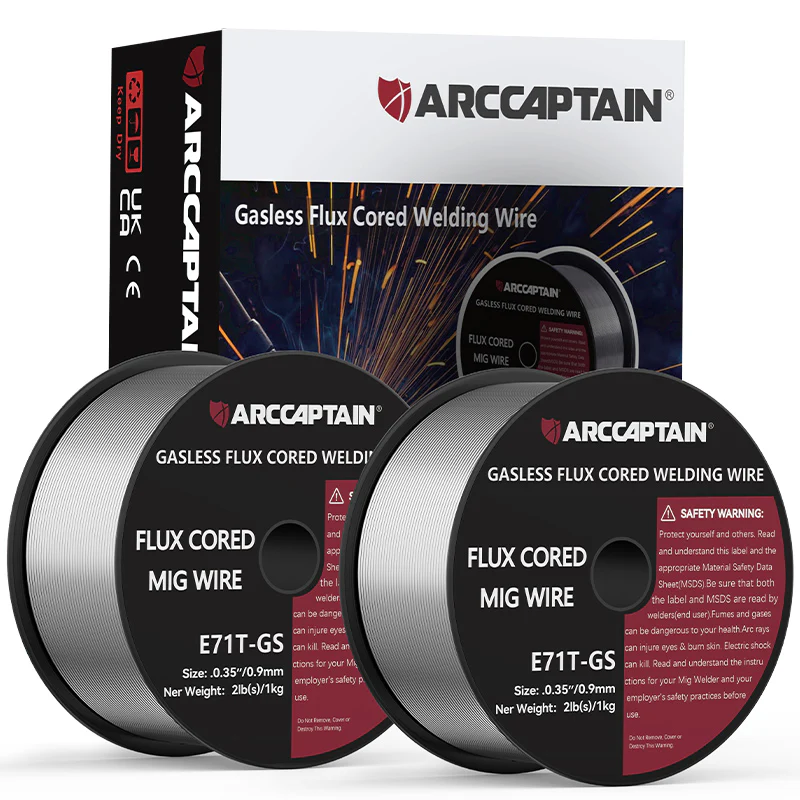 Arccaptain ‎E71T-GS Flux Core Wire 2 Lbs Spool Gasless Carbon Steel Mig Wire - Image 12
