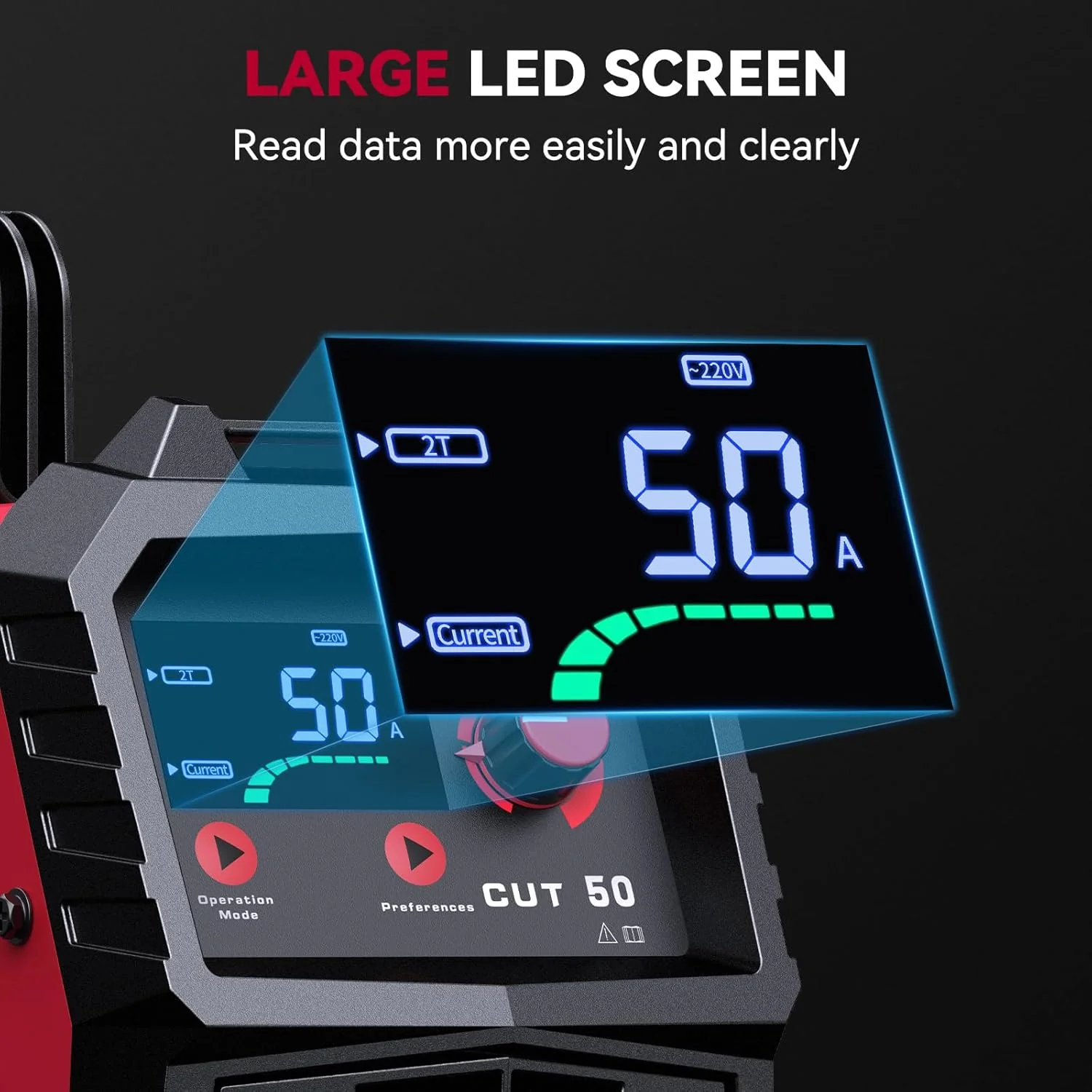 Arccaptain CUT50 Plasma Cutter Dual Voltage HF Start Cutter - Image 4