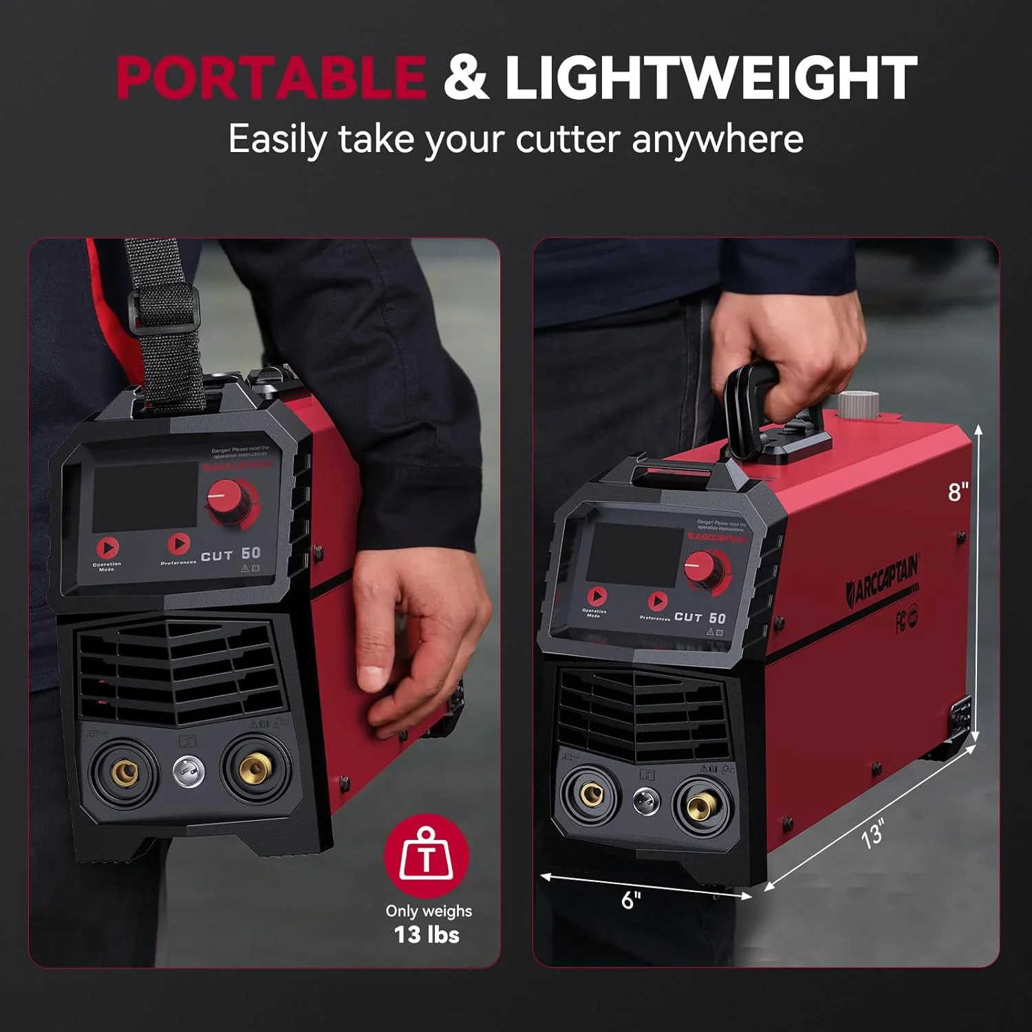 Arccaptain CUT50 Plasma Cutter Dual Voltage HF Start Cutter - Image 5