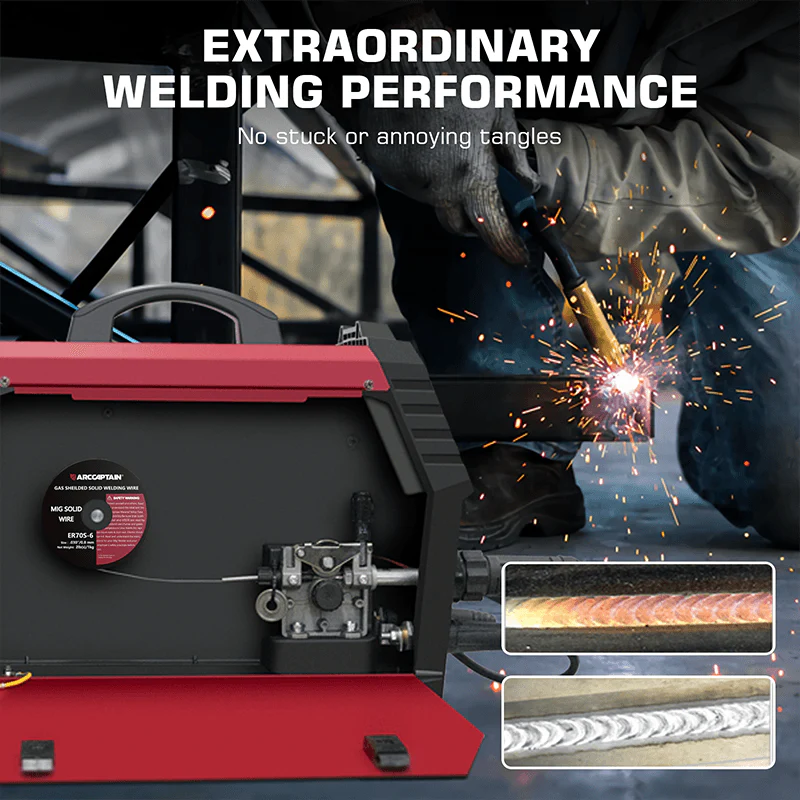 Arccaptain 2 Lbs ER70S-6 MIG Welding Wire Gas Solid Wire - Image 4