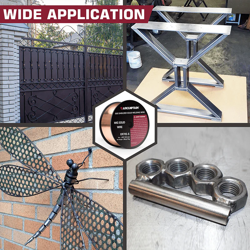 Arccaptain 2 Lbs ER70S-6 MIG Welding Wire Gas Solid Wire - Image 7