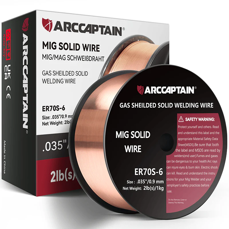 Arccaptain 2 Lbs ER70S-6 MIG Welding Wire Gas Solid Wire - Image 9