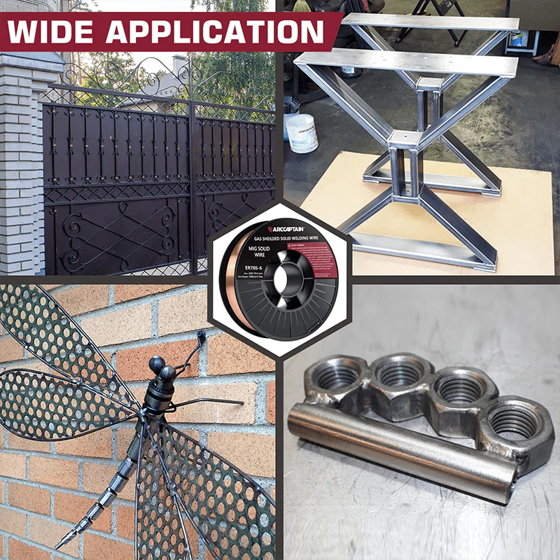 Arccaptain ER70S-6 Welding Wire 10 Lbs Low Splatter Mig Wire - Image 7