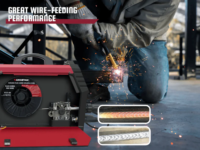 ARCCAPTAIN E71T-GS 10 Lbs Flux Core Welding Wire Non-GAS Mild Carbon Steel Welding Wire - Image 10