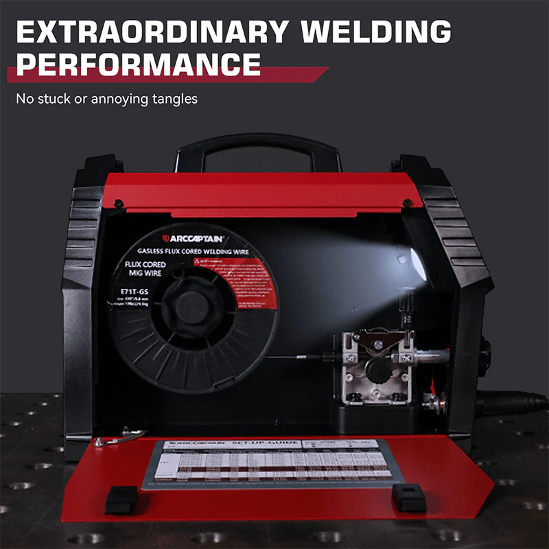 ARCCAPTAIN E71T-GS 10 Lbs Flux Core Welding Wire Non-GAS Mild Carbon Steel Welding Wire - Image 7