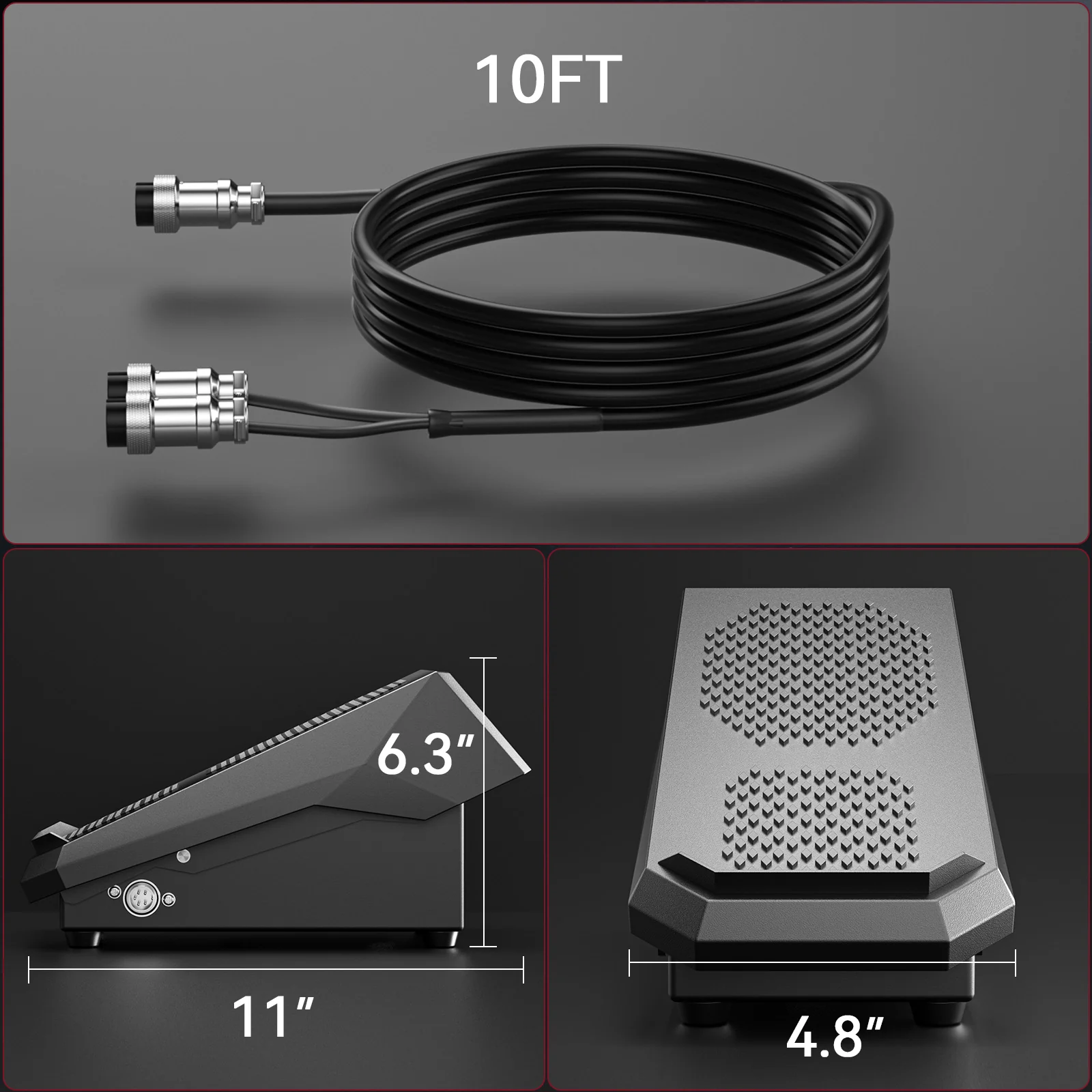 ARCCAPTAIN Foot Pedal Remote Amp Control 5-Pin Connector for MIG205MP Welder - Image 4