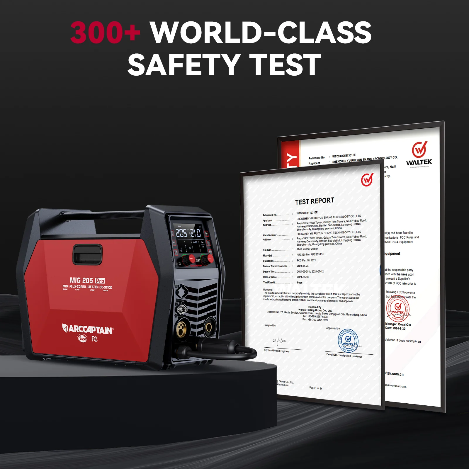 Arccaptain MIG205 Pro Gas MIG Welder Stainless Steel Multi Process Machine - Image 9