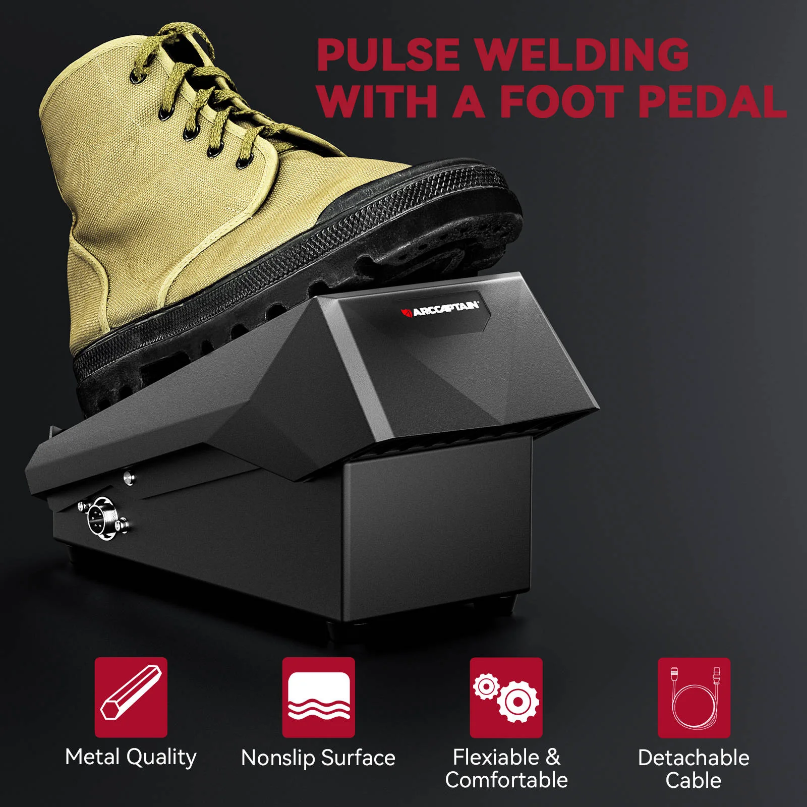 10 Ft Cable Remote Amp Control TIG Welder Foot Pedal - Image 4