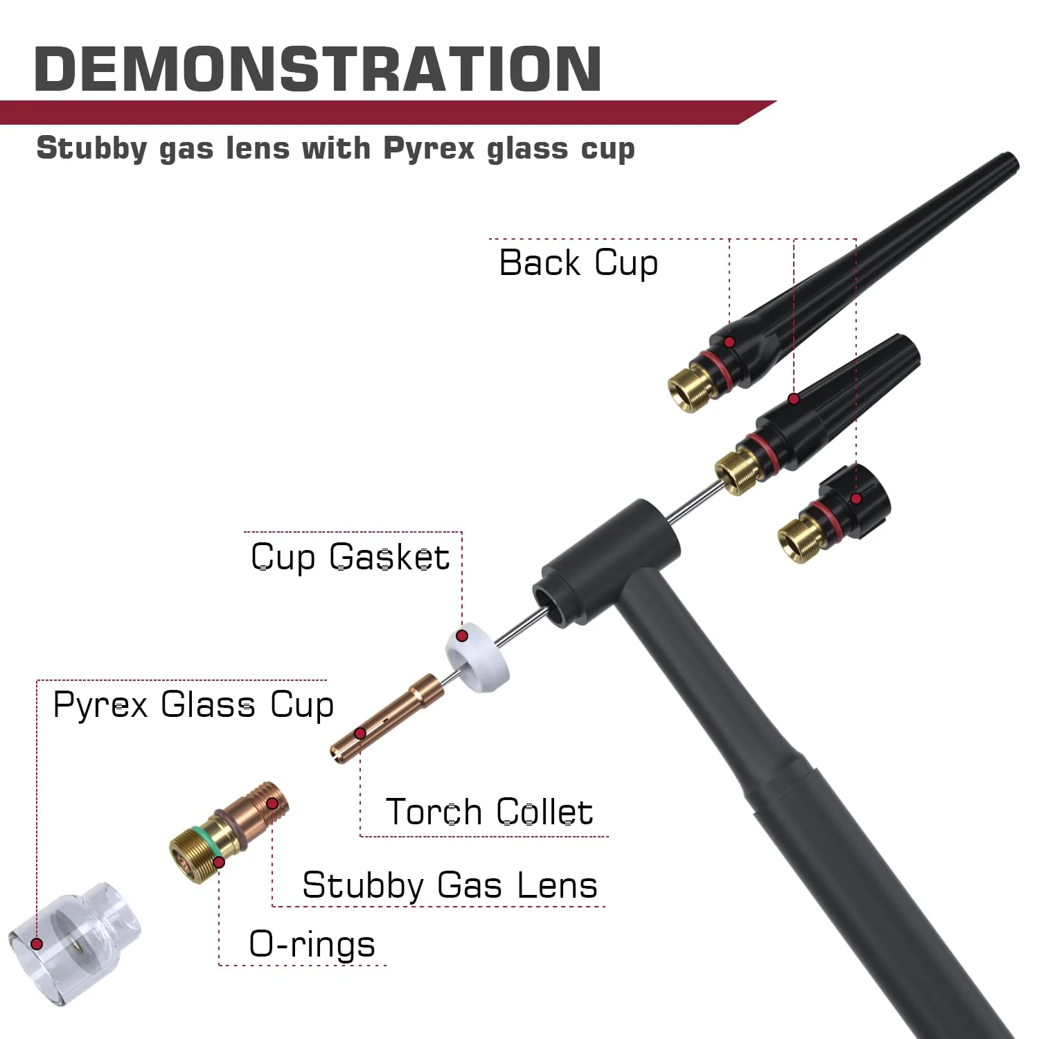 Arccaptain TIG Welding Torch Parts For TIG200/TIG200P - Image 7