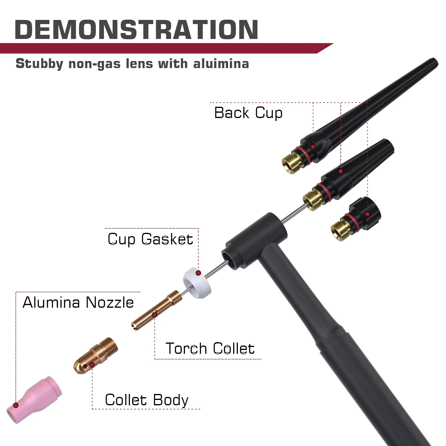 Arccaptain TIG Welding Torch Parts For TIG200/TIG200P - Image 8