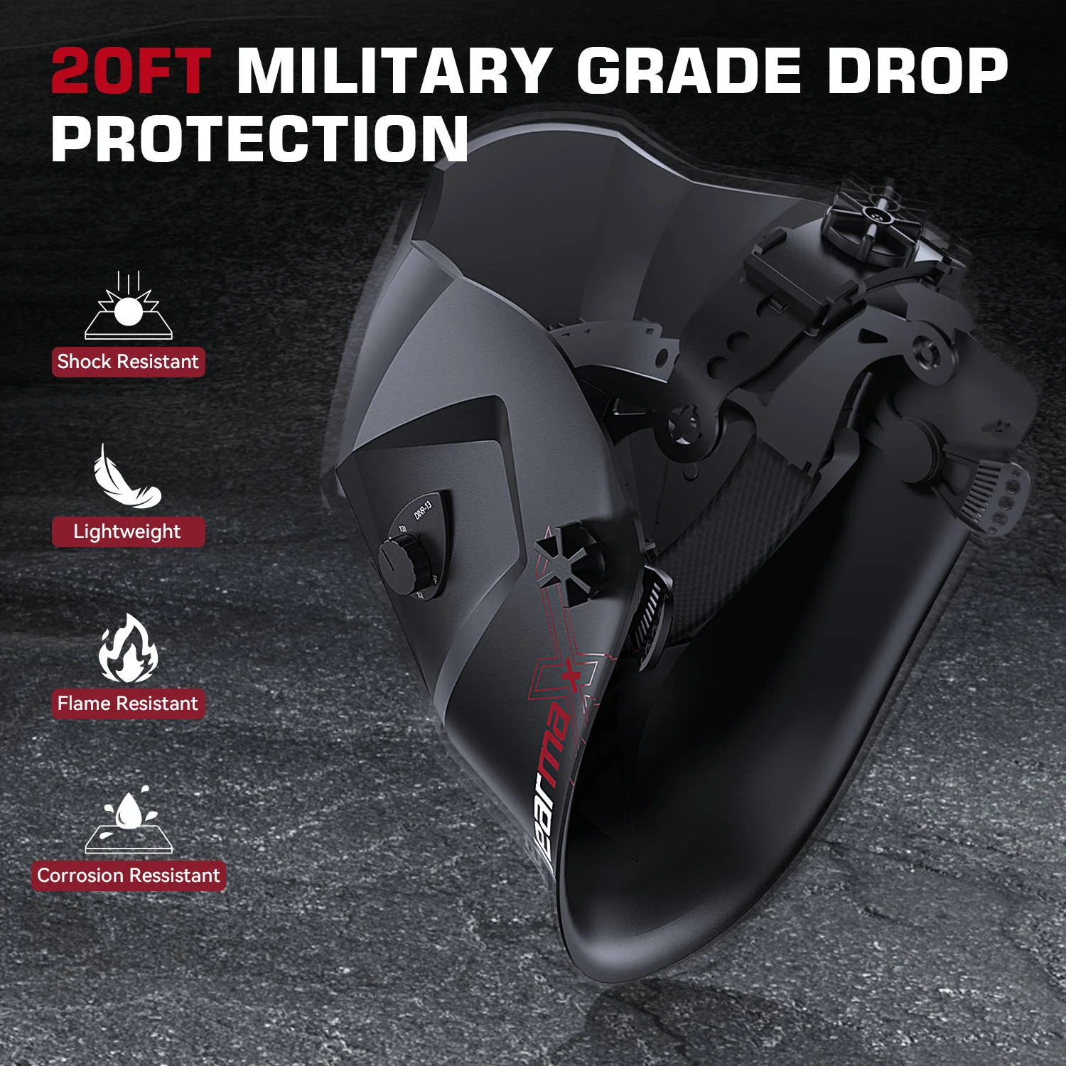 Digital Auto Darkening Welding Helmet Black ClearLite X100 - Image 5