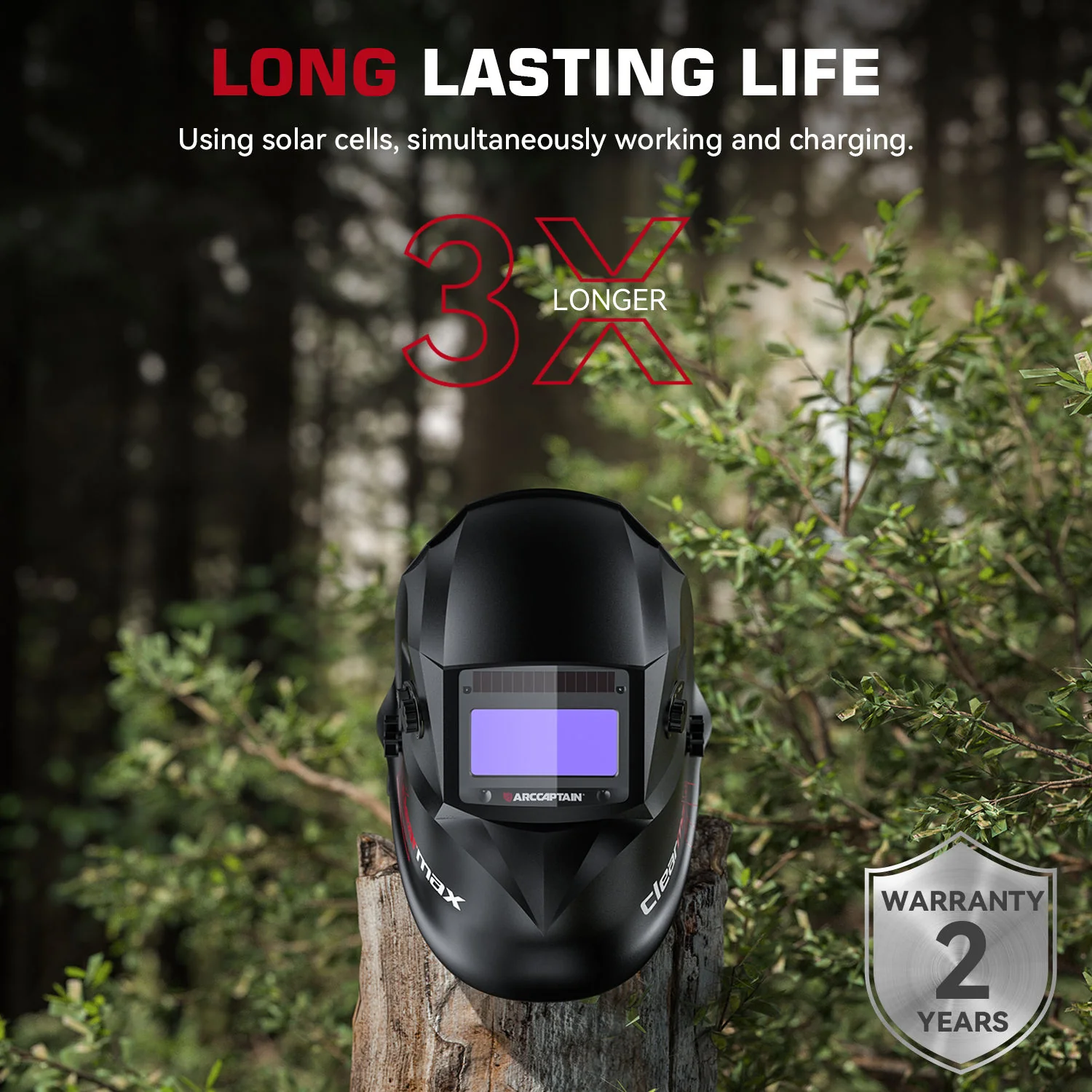 Digital Auto Darkening Welding Helmet Black ClearLite X100 - Image 6