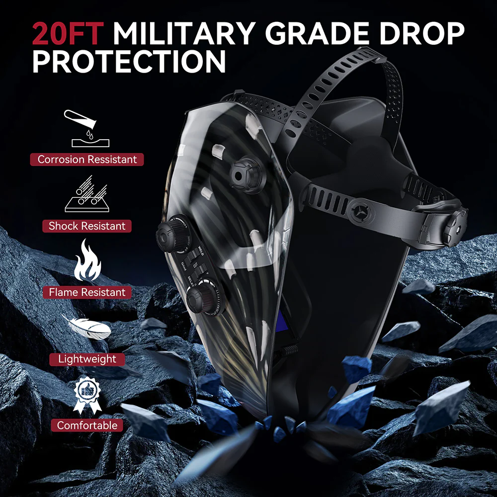 Solar Automatic Welding Helmet Alien Hunter VisionMax X200 - Image 5
