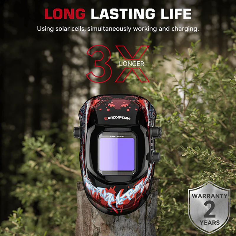 Large Viewing Screen Welding Mask Bloodshed Design VisionMax X200 - Image 4