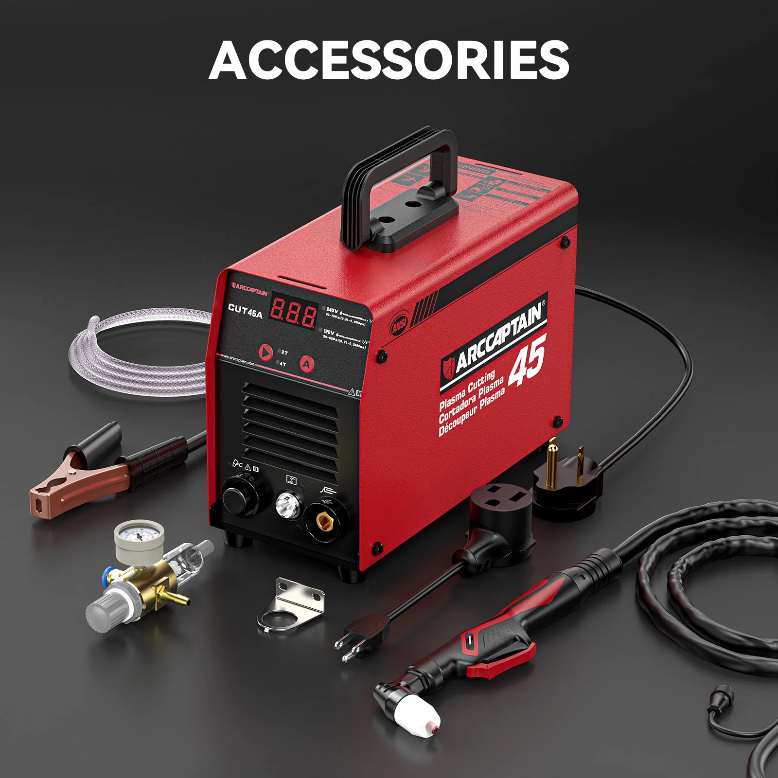 Arccaptain CUT45 Dual Voltage 2T/4T Beginner-Friendly Plasma Cutter - Image 8