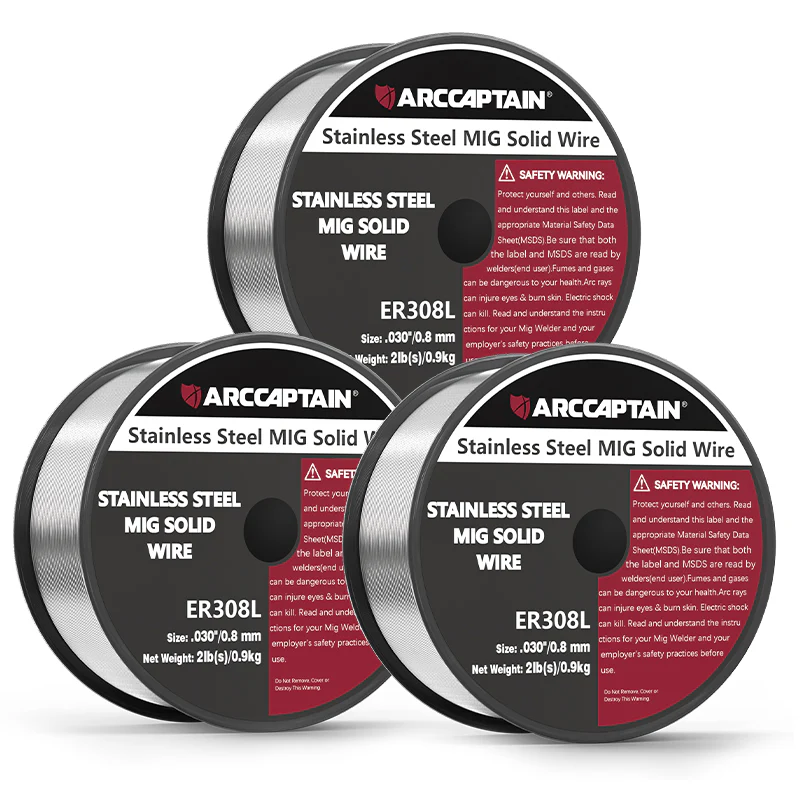 ARCCAPTAIN ER308L Solid Wire 2 Lbs Stainless Steel Mig Welding Wire - Image 10