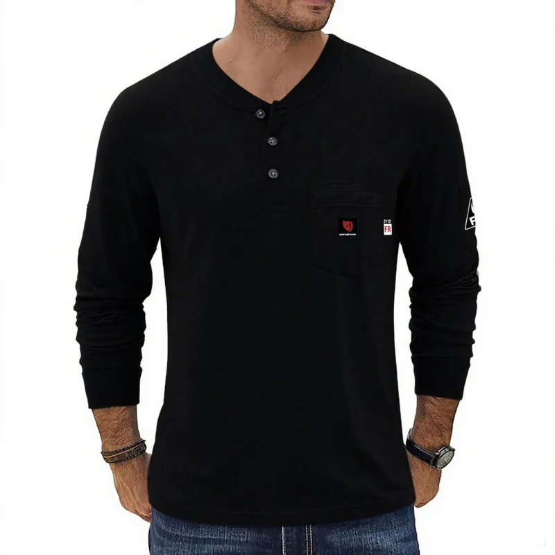 Arccaptain 100% Cotton FR Welding Shirt Long Sleeve Work Shirts - Image 5