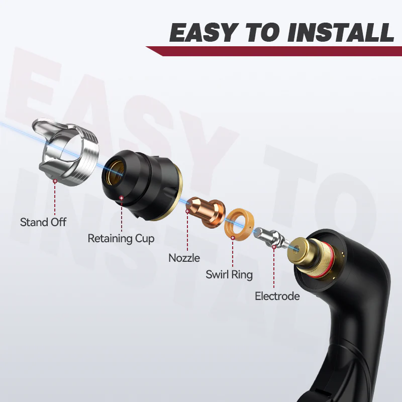 IPT60 Plasma Cutter Torch Consumables for CUT55MP CUT55 Non HF - Image 8