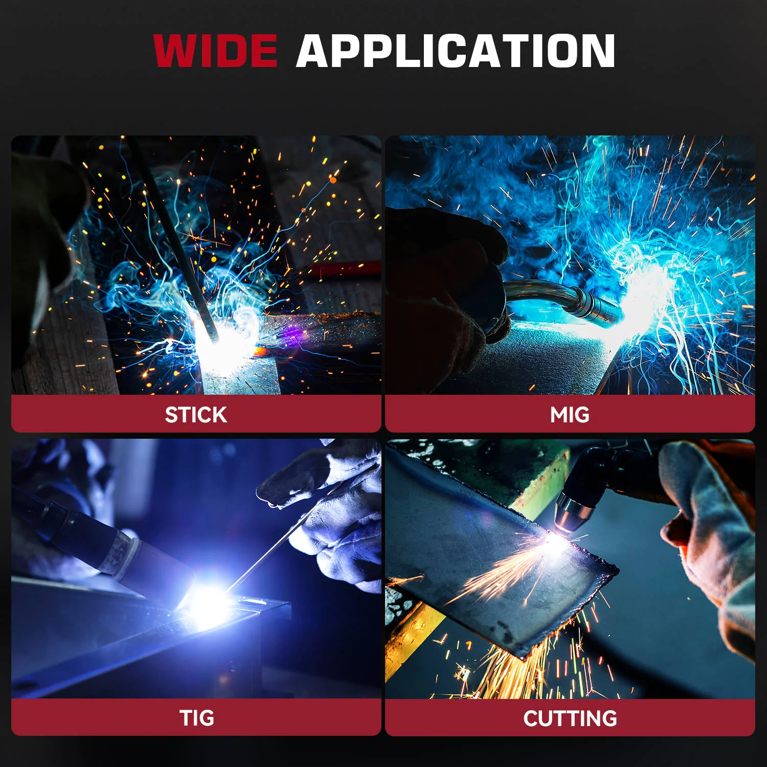 3.94"X3.66" Large View Welding Helmet Skeleton Technology VisionMax X200 - Image 4