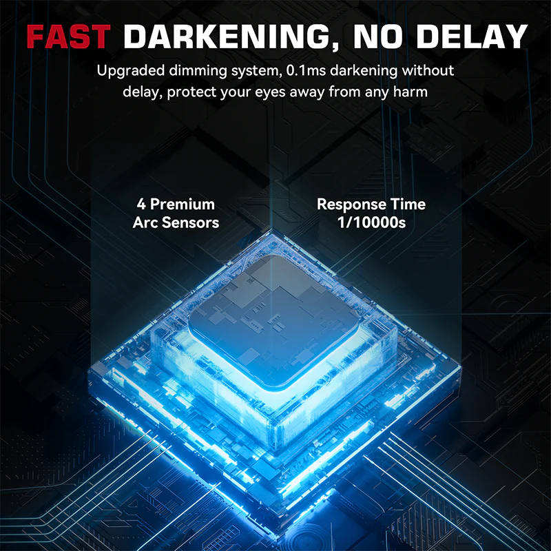 True Color Auto Darken Welding Helmet 3.94"X3.66" VisionMax X200 - Image 22