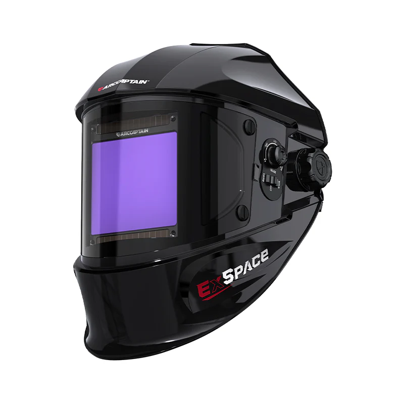 Large View 3.94” x 3.66” Welding Helmet True Color EXSpace X200 - Image 3