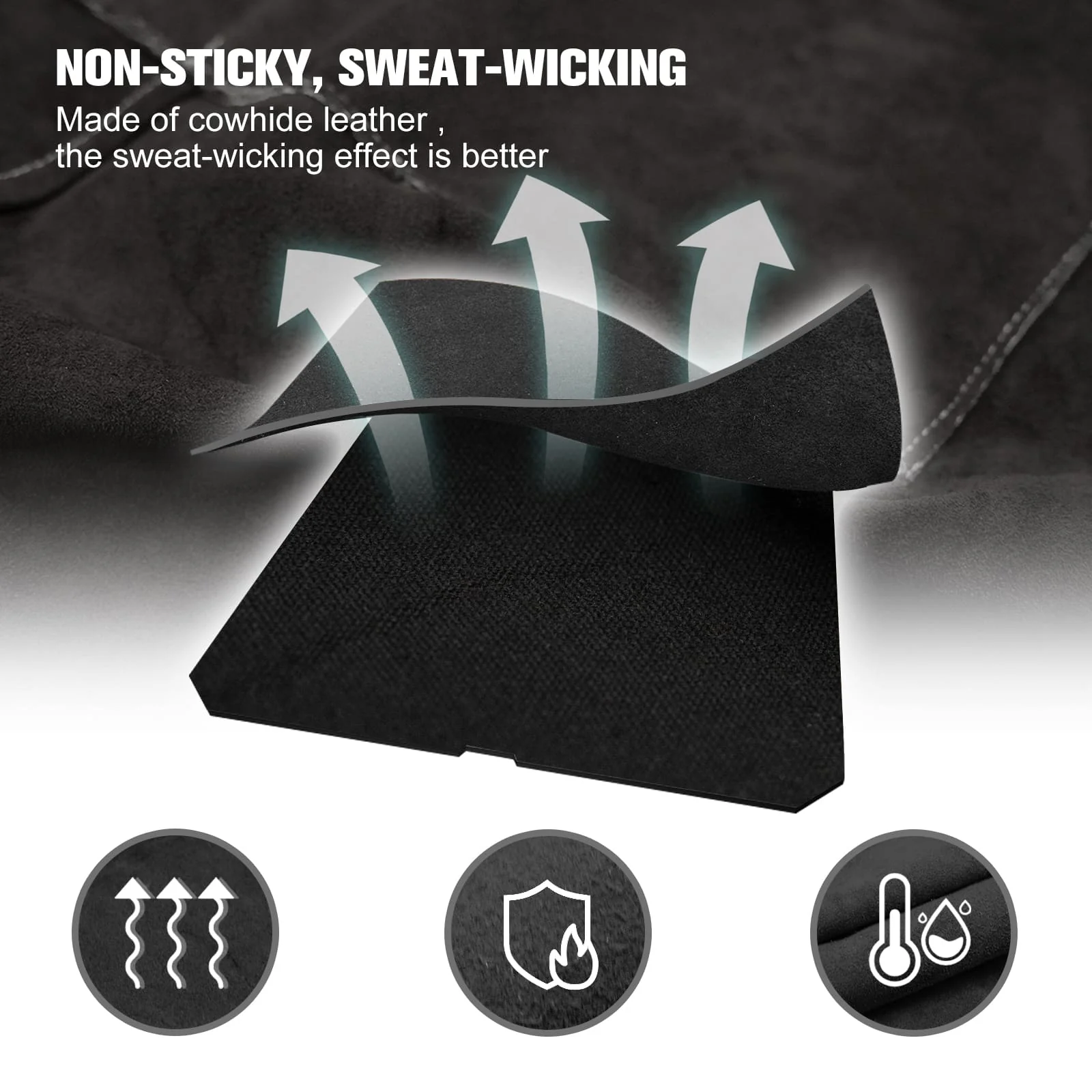 Arccaptain Leather Welding Apron Heat Flame Resistant Apron for Welding - Image 3