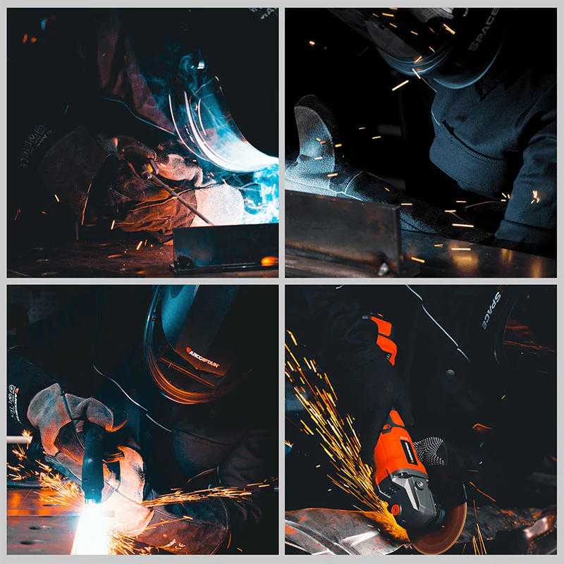 Lightweight Welding Coat for Men Black Welding Jacket - Image 6