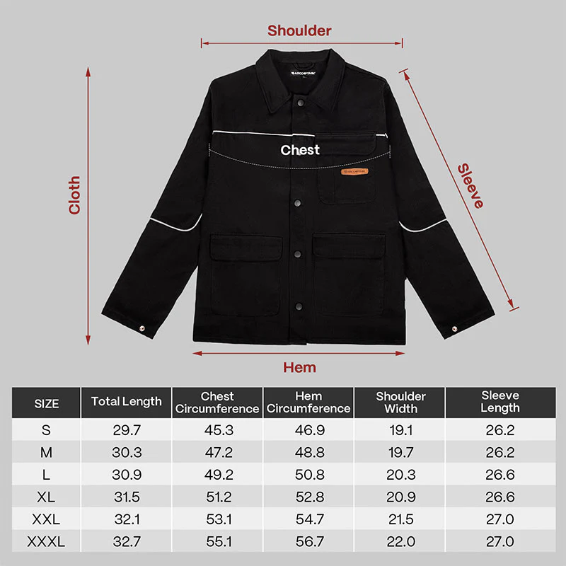 Lightweight Welding Coat for Men Black Welding Jacket - Image 7