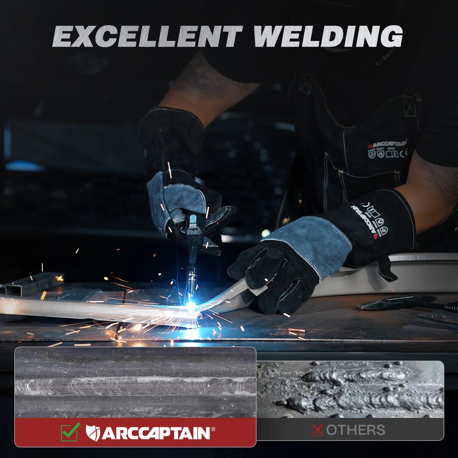 Arccaptain MIG135 Three in One 110V Gasless MIG Welder - Image 6