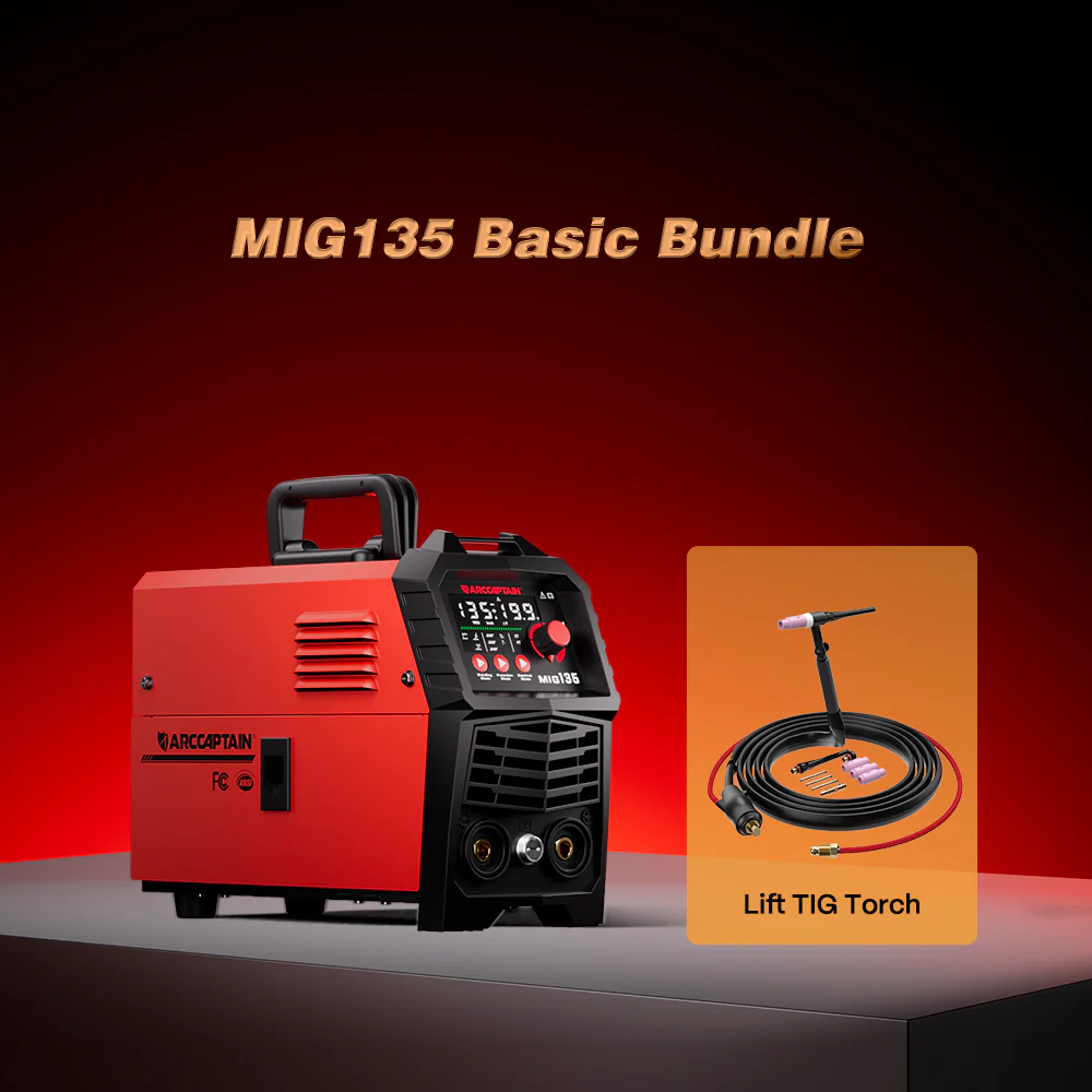 Arccaptain MIG135 Three in One 110V Gasless MIG Welder - Image 9