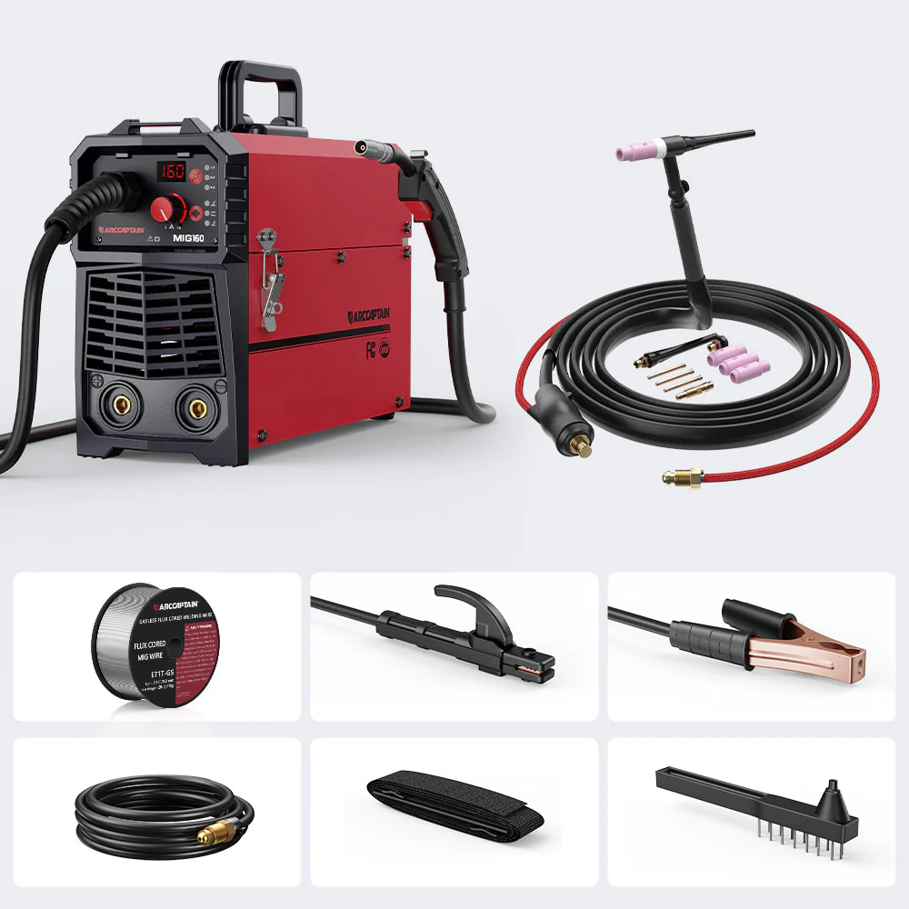 Arccaptain MIG160 4 in 1 Dual Voltage MIG Welder - Image 8