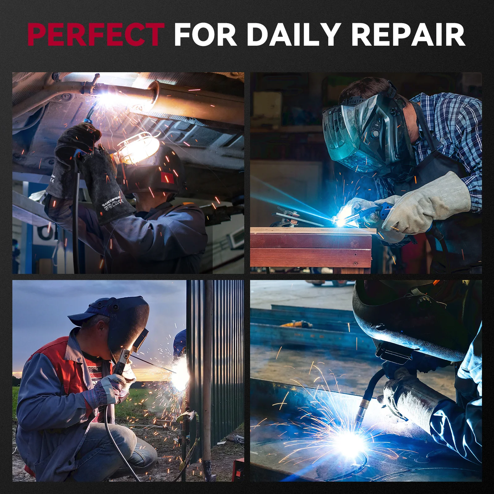 Arccaptain MIG205 Pro Gas MIG Welder Stainless Steel Multi Process Machine - Image 10