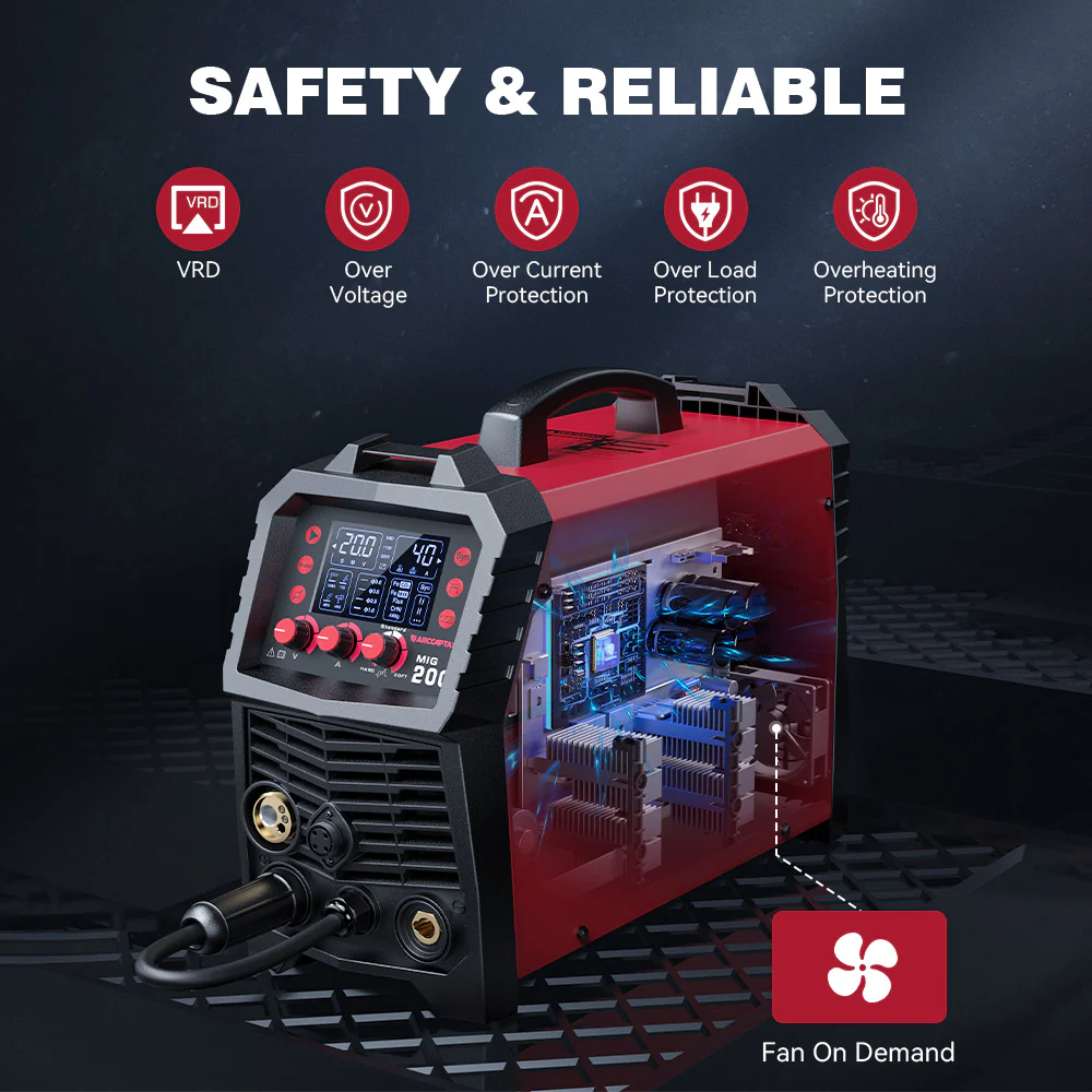 Arccaptain MIG200 Multi Process MIG Welder User-Friendly - Image 6