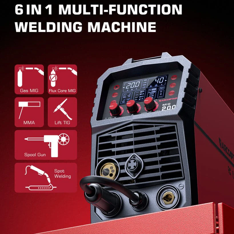 Arccaptain MIG200 Multi Process MIG Welder User-Friendly - Image 8