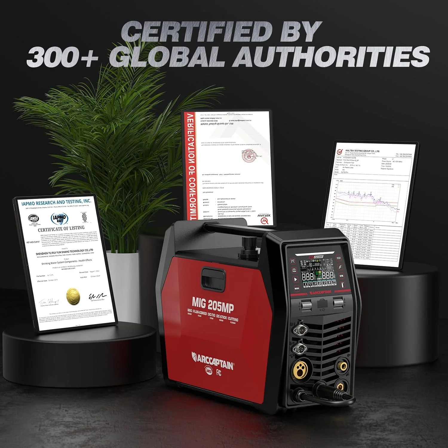 Arccaptain MIG205MP All-in-One Pulse MIG Welder and Cutter Combo - Image 5