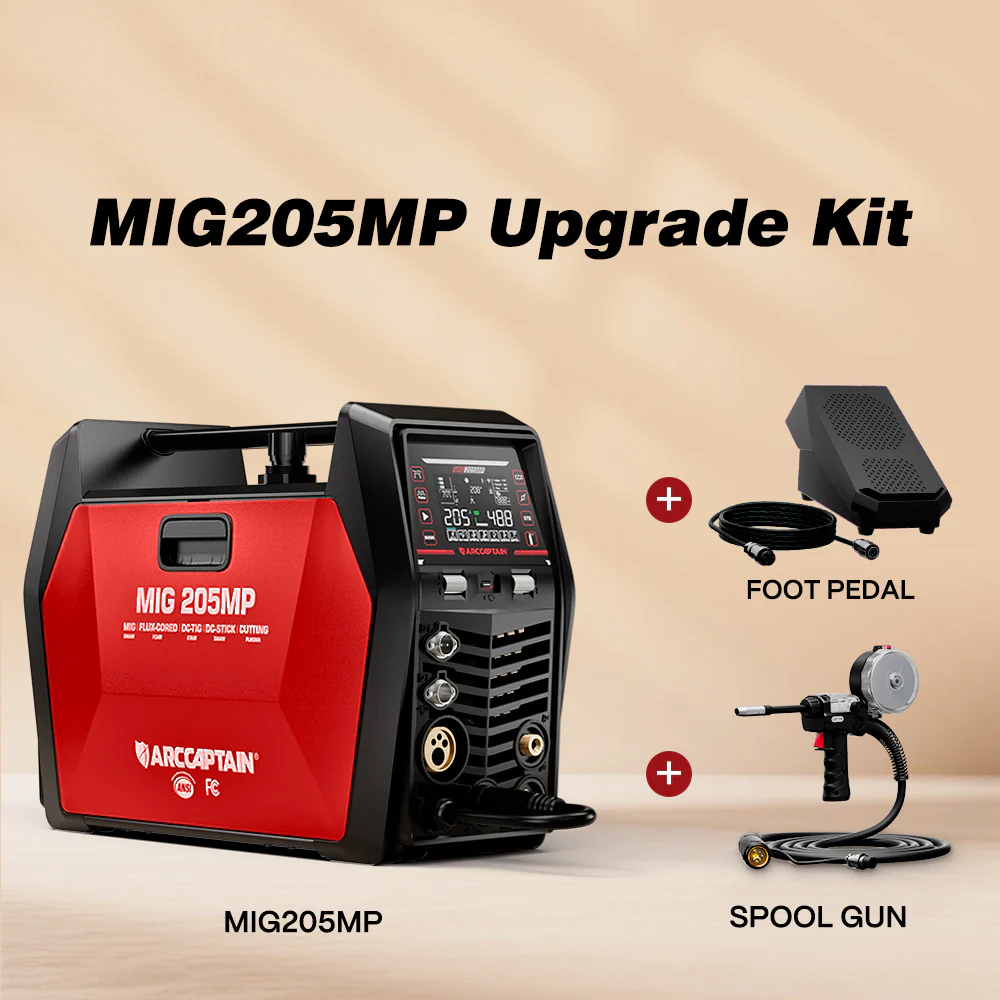 Arccaptain MIG205MP All-in-One Pulse MIG Welder and Cutter Combo - Image 9