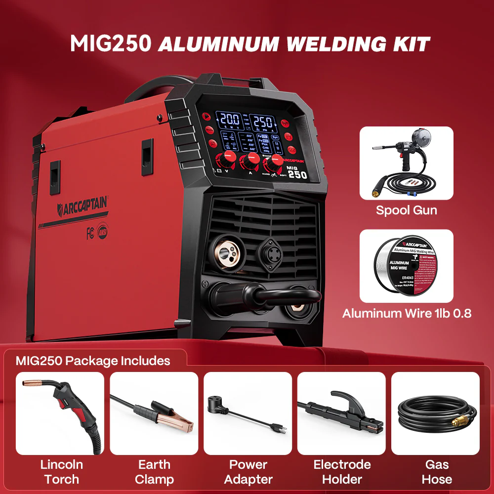 Arccaptain MIG250 Multi Process Welder 250 Amps MIG Welder - Image 14