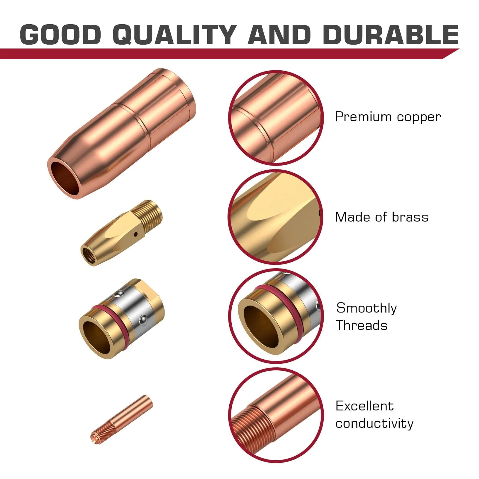 Miller M25 MIG Gun Replacement Parts MIG Gun Consumables Kit - Image 3