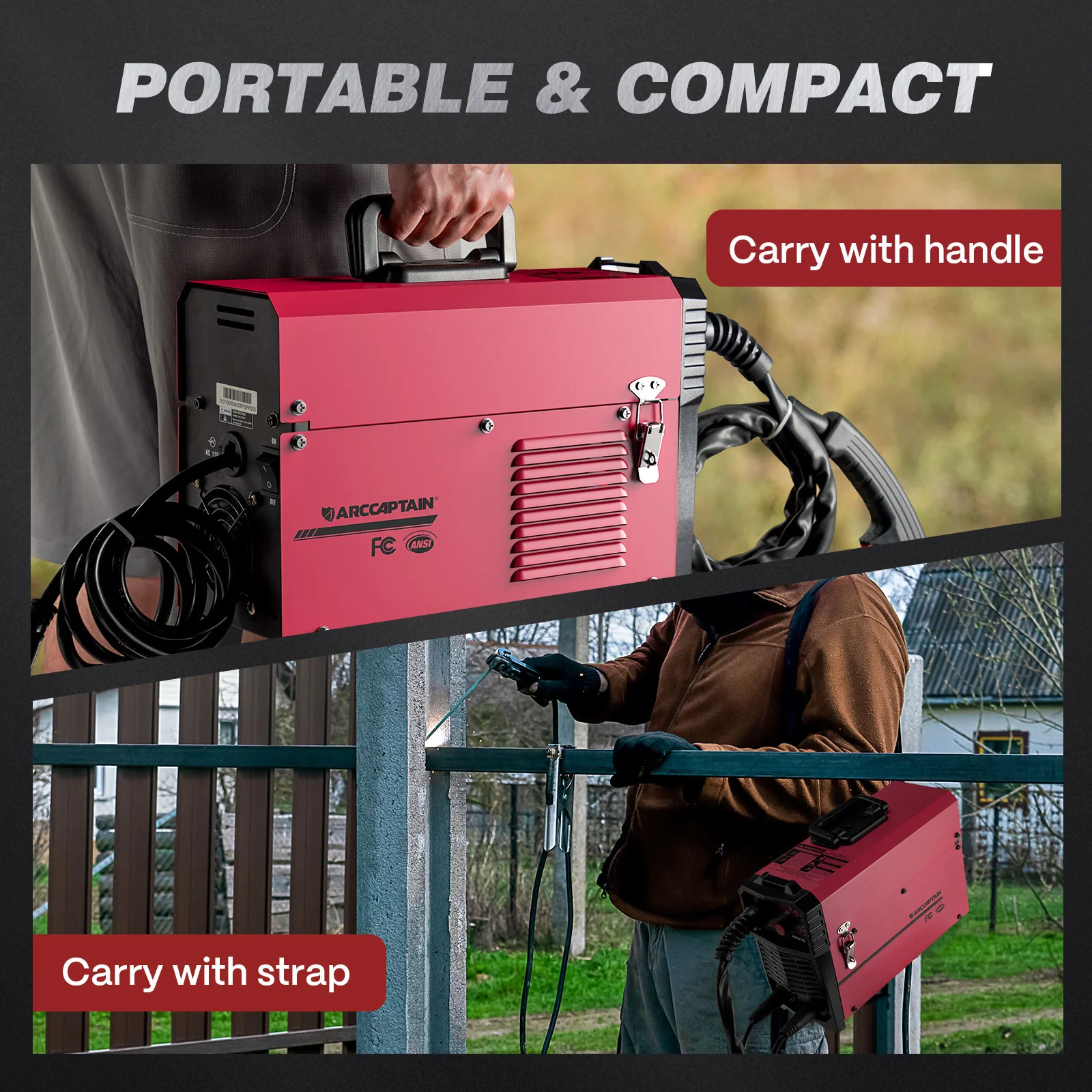 Arccaptain MIG130 Best 3 in 1 110V Portable No Gas Flux Core Welder - Image 6