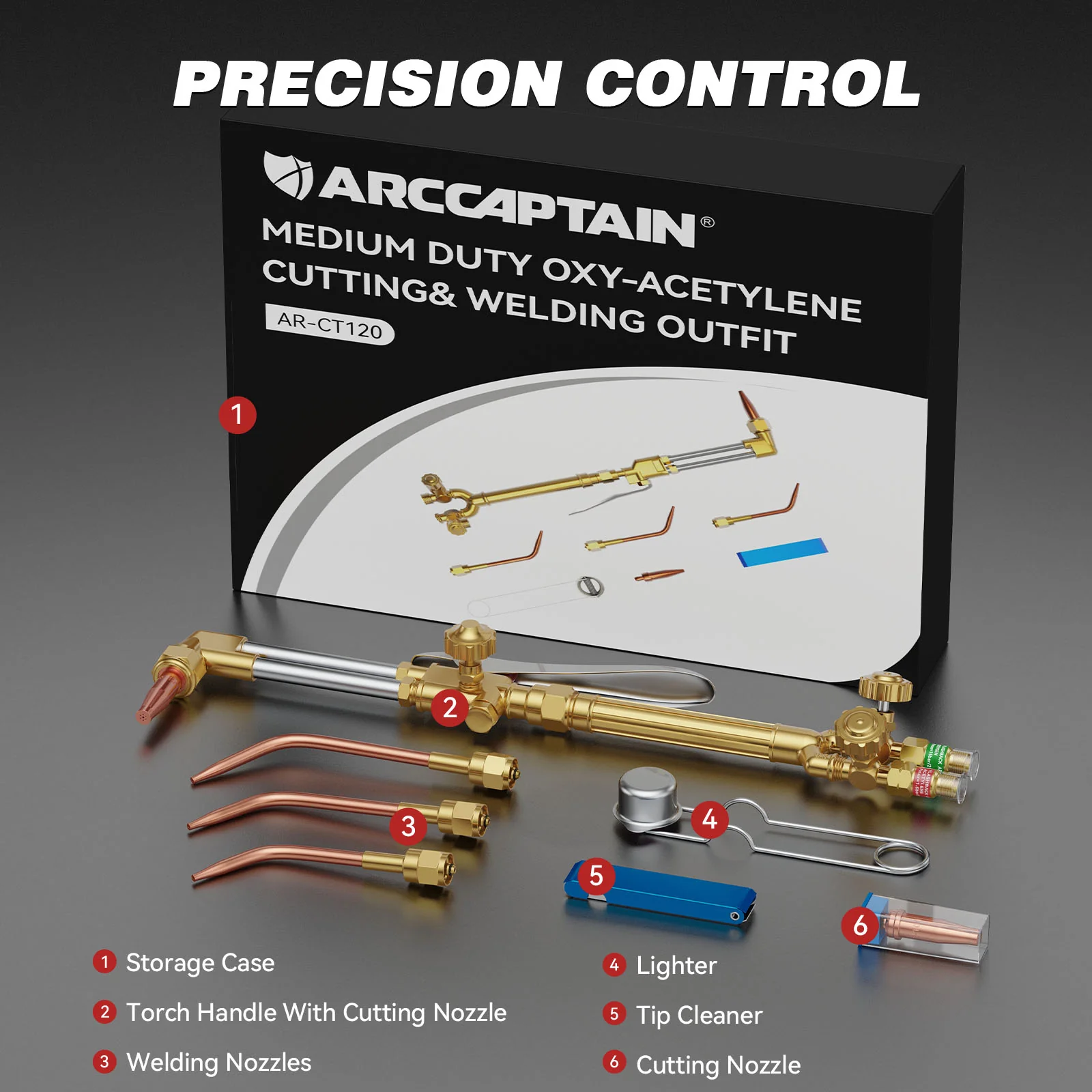Arccaptain Oxy Acetylene Cutting Torch AR-CT120 - Image 7