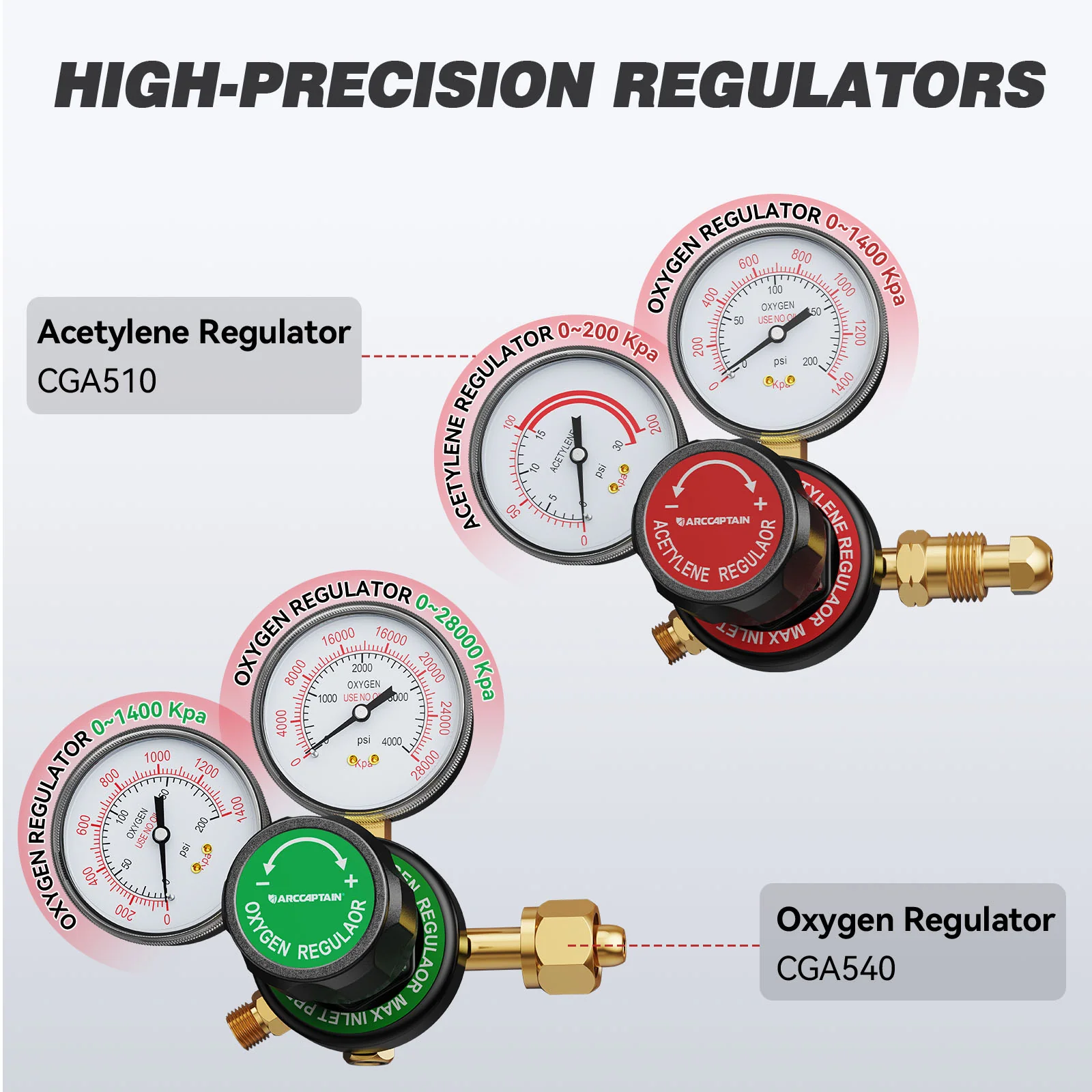 Oxygen Acetylene Cutting Welding Torch Kit with Hose AR-CT120Pro - Image 4