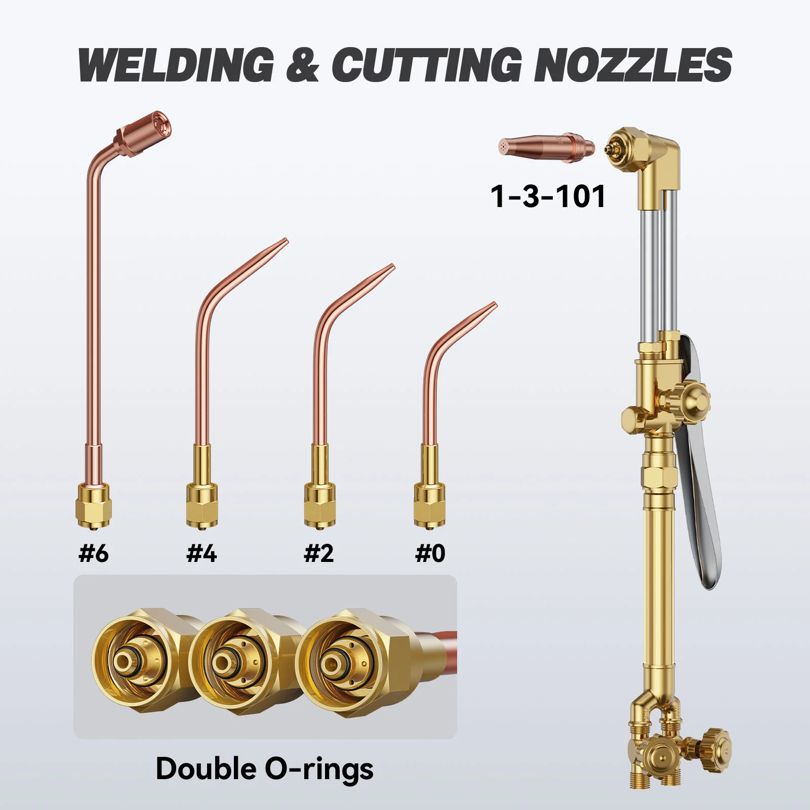 Oxygen Acetylene Cutting Welding Torch Kit with Hose AR-CT120Pro - Image 5
