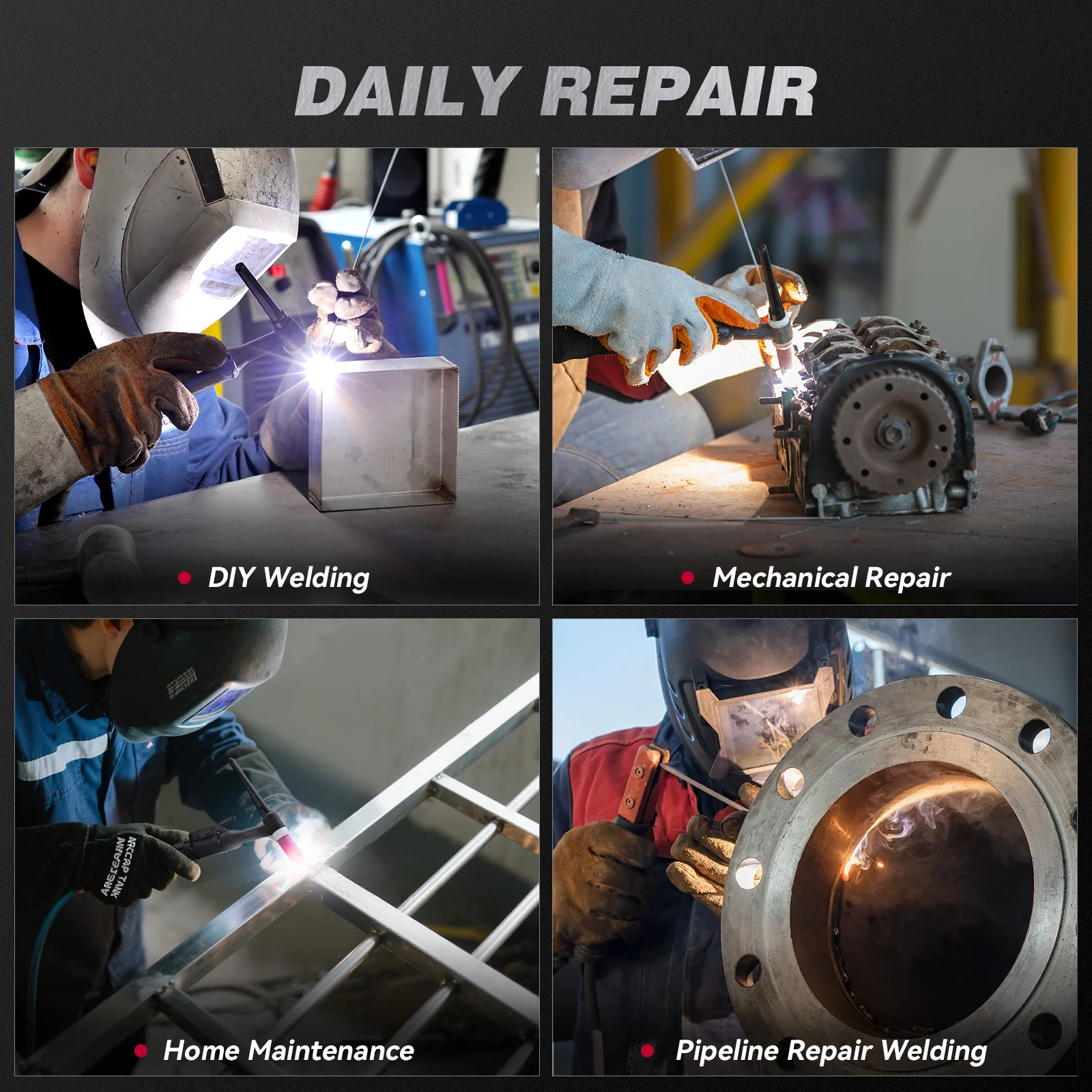 Arccaptain TIG200P DC Pulse 200Amp TIG Welding Machine - Image 4