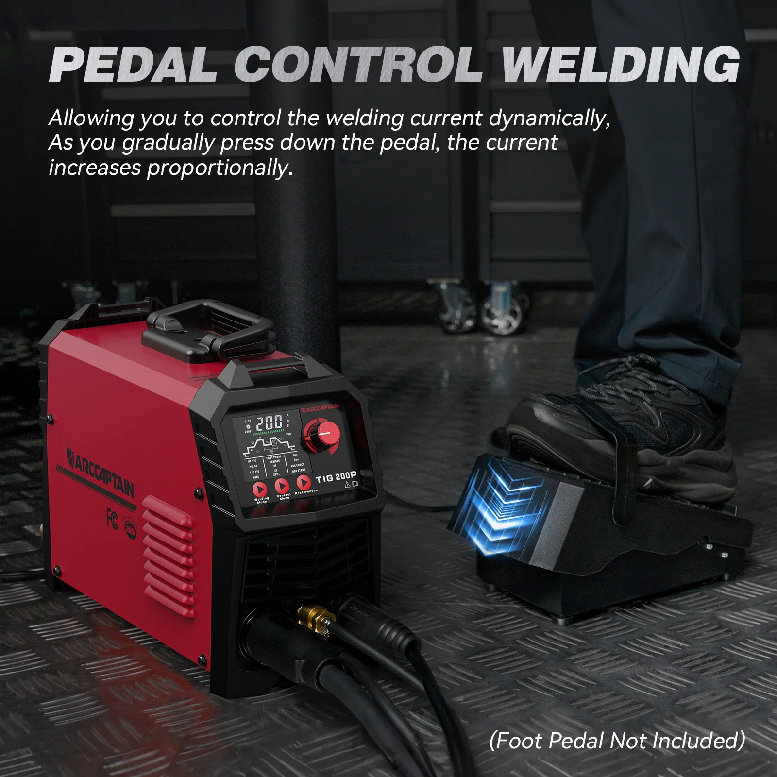 Arccaptain TIG200P DC Pulse 200Amp TIG Welding Machine - Image 6