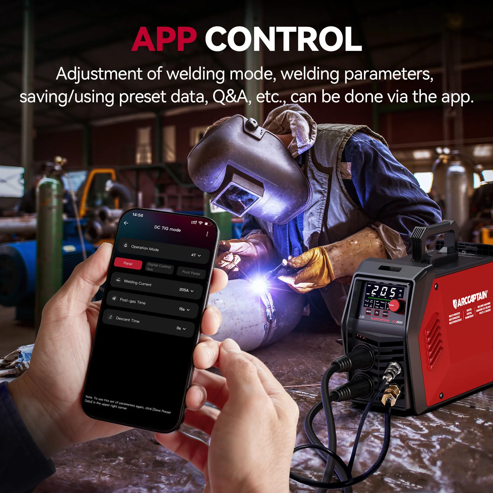 Arccaptain TIG205 Pro DC TIG Spot Cold Welder - Image 3