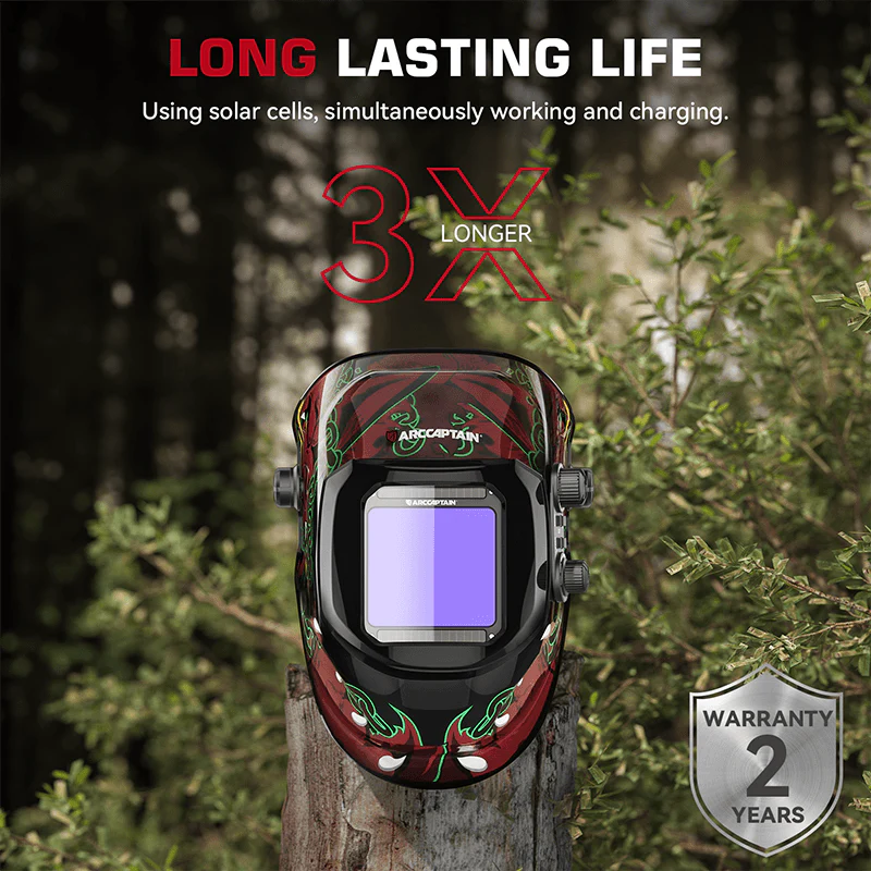 Lightweight Large Screen Welding Hood Wolf Design VisionMax X200 - Image 4