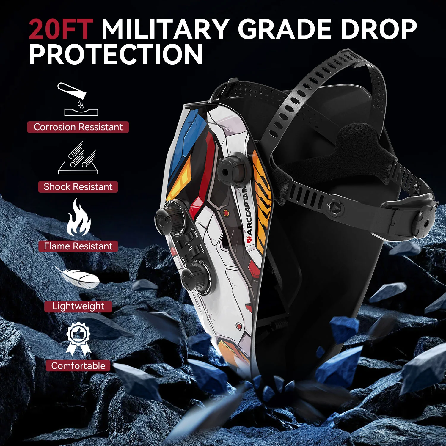 True View Solar Power Welding Helmet Mobile Suit VisionMax X200 - Image 3